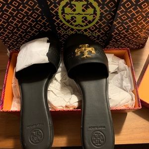Tory Burch Slide - Black/Gold